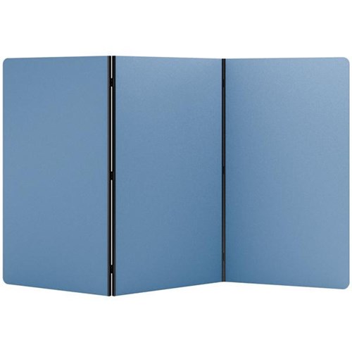 Boyd Visuals Freestanding Partition Screen 3 Panels 1000x1800mm Sky Blue