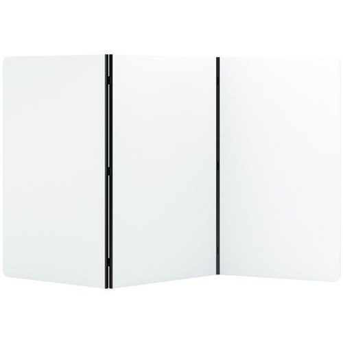 Boyd Visuals Freestanding Partition Screen 3 Panels 1000x1800mm White

