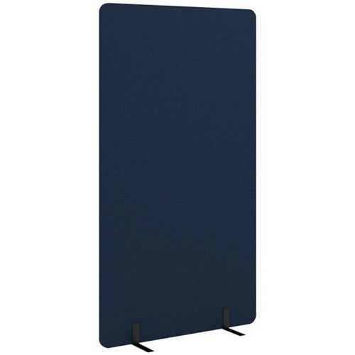 Boyd Visuals Freestanding Partition Screen 1 Panel 1000x1800mm Navy Peony