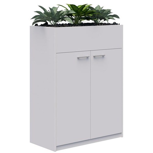 Fiord Storage Planter Hinged Door 1200x900mm Snow