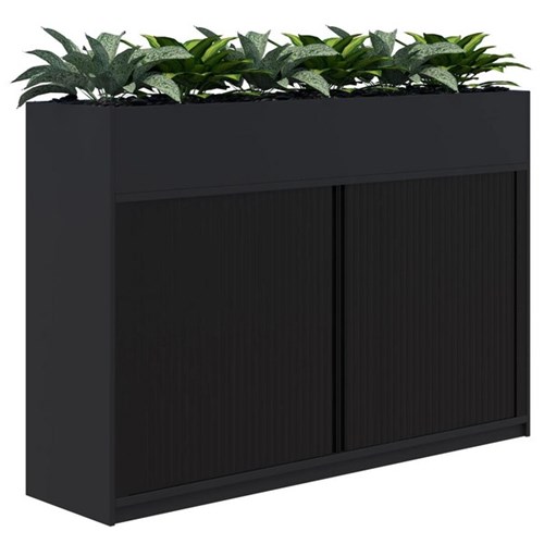 Fiord Planter Tambour Non Locking 1200x1800mm Black