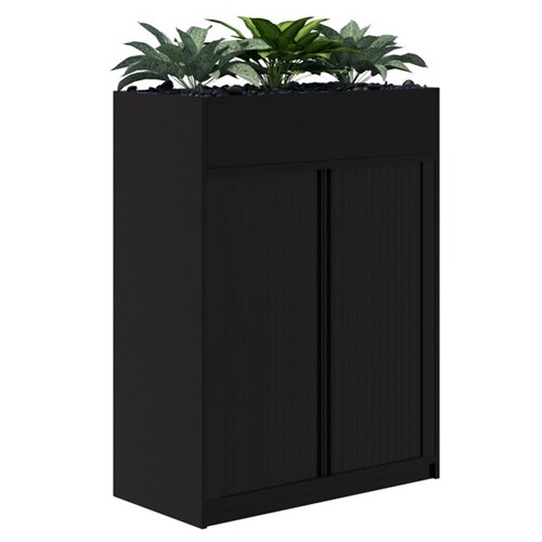 Fiord Planter Tambour Non Locking 1200x900mm Black