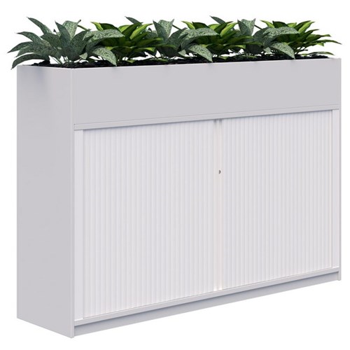 Fiord Planter Tambour Lockable 1200x1800mm Snow