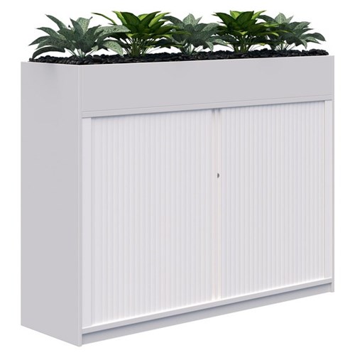 Fiord Planter Tambour Lockable 1200x1600mm Snow