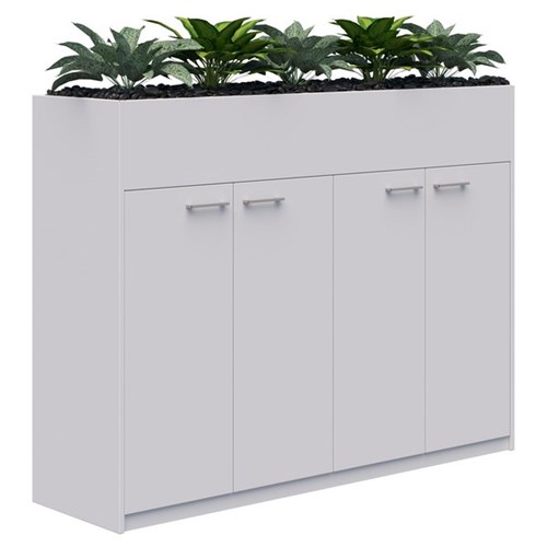 Fiord Storage Planter Hinged Door 1200x1600mm Snow