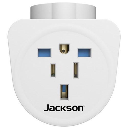 Jackson Inbound Travel Adaptor with Surge Protection USA/Japan/UK/Hong Kong/Europe to NZ/AU Plug