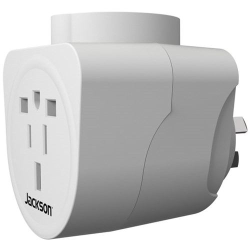 Jackson Inbound Travel Adaptor with Surge Protection USA/Japan/UK/Hong Kong/Europe to NZ/AU Plug