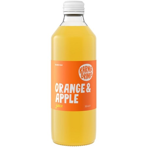 Karma Drinks Organic Juice Orange & Apple 300ml, Pack of 12