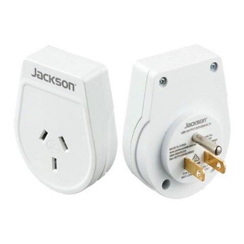 Jackson Slim Outbound Travel Adaptor NZ/AU to USA/Canada Plug