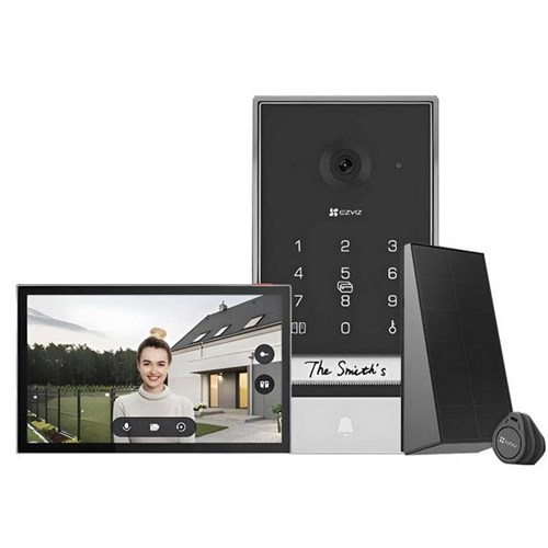 Ezviz Video Doorphone 2K Smart Home Solar Powered Charging Panel and 7