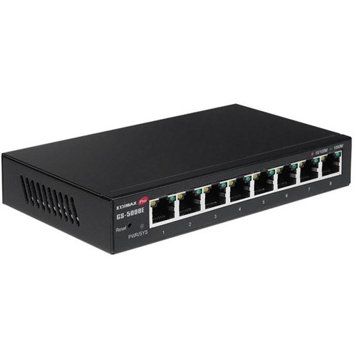 Edimax GS-5008E8P 8-Port Gigabit Network Switch Web Smart