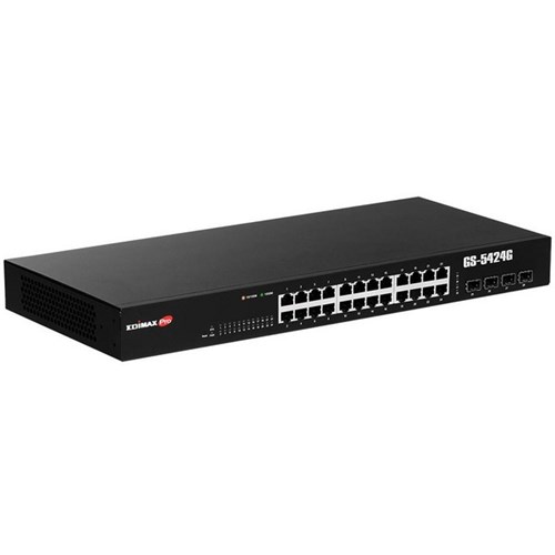 Edimax GS-5424G 24-Port Gigabit Network Switch Long Range Web Smart