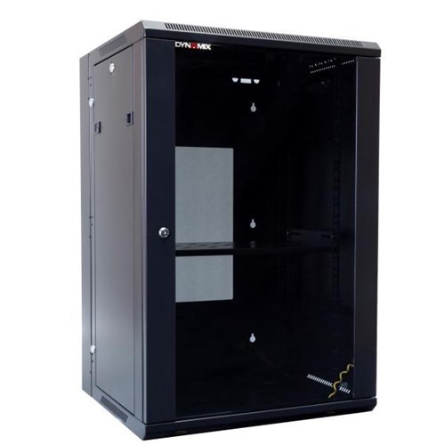 Dynamix 18RU Deep Universal Swing Wall Mount Cabinet 600mm Black