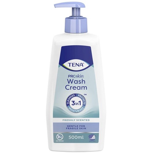 TENA ProSkin Continence Wash Cream 500ml, Carton of 10