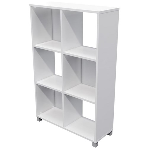 Cubby Hole Storage Unit 6 Cube 800x300x1250mm White