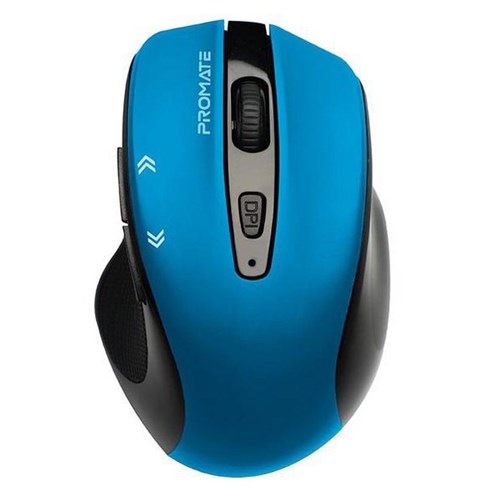 Promate EZGrip Ergonomic Wireless Mouse Blue