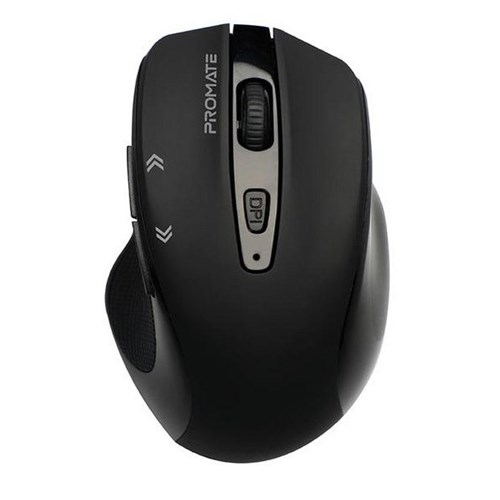 Promate EZGrip Ergonomic Wireless Mouse Black