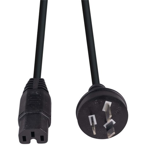 Dynamix Power Cord 3 Pin to C15 Notched Rubber Flex 3m