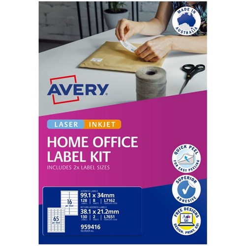 Avery Home Office Address Label Kit 10 Per Sheet