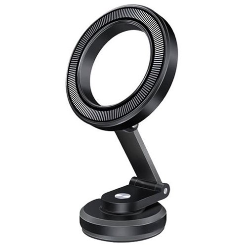 Promate MagGrip 360 Cradleless Foldable Magnetic Ring Holder Black