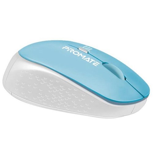 Promate Ergonomic Wireless Mouse 1600 DPI White/Blue