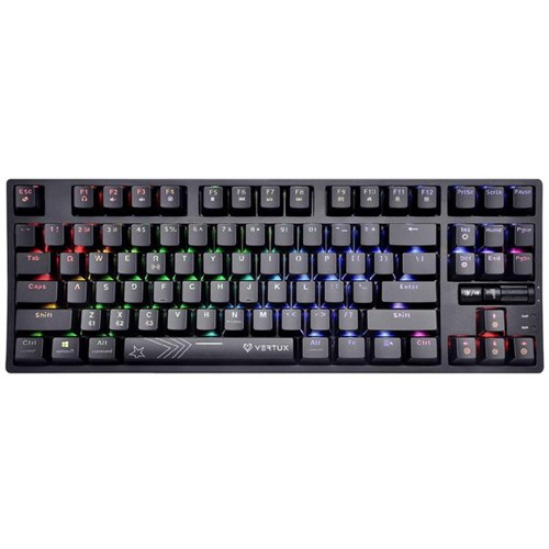 Vertux VertuPro-80 HyperSpeed Tenkeyless RGB Mechanical Keyboard Black