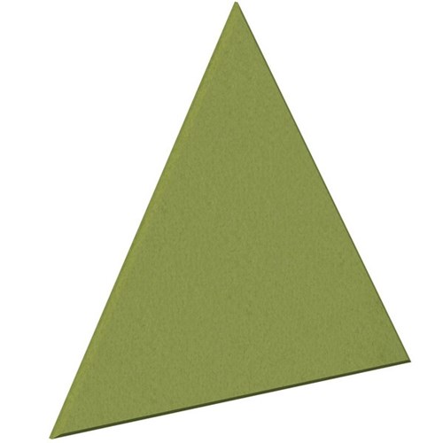 Fiord12 Acoustic Wall Tile Triangle 300x300mm Banana Green