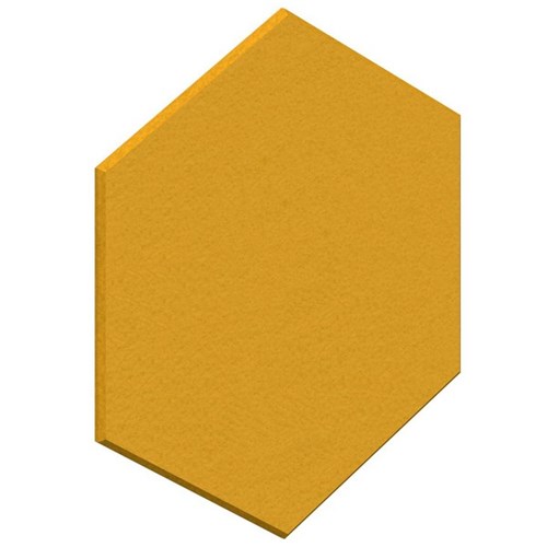 Fiord12 Acoustic Wall Tile Hexagon 600x520mm Yellow