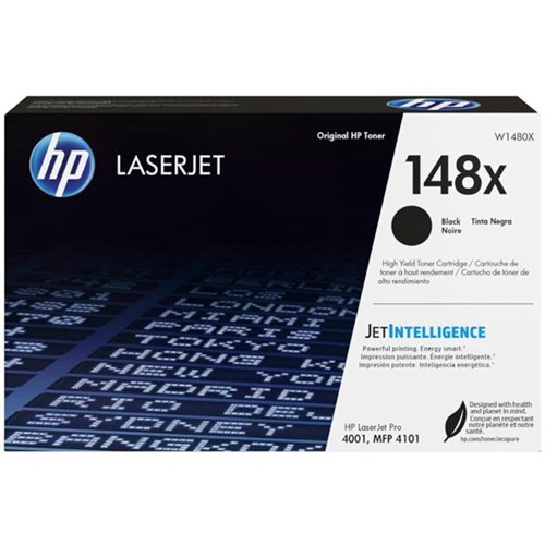 HP 148X Black Laser Toner Cartridge High Yield W1480X