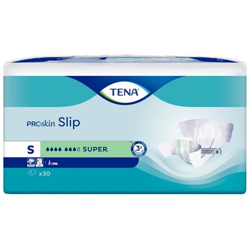 TENA ProSkin Slip Continence Pads Super Small, Carton of 3 Packs of 30