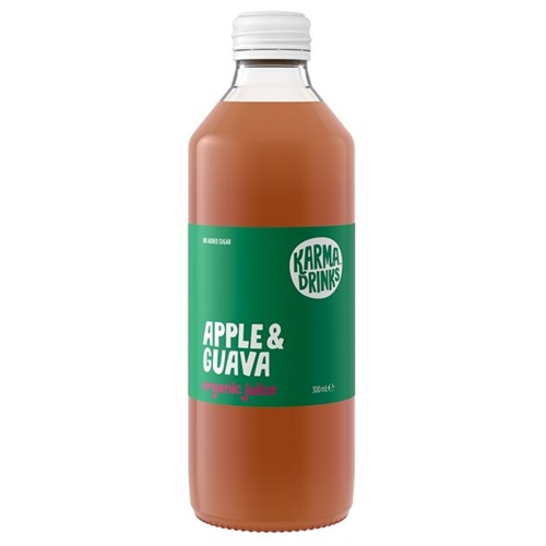 Karma Drinks Organic Juice Apple & Guava 300ml, Pack of 12
