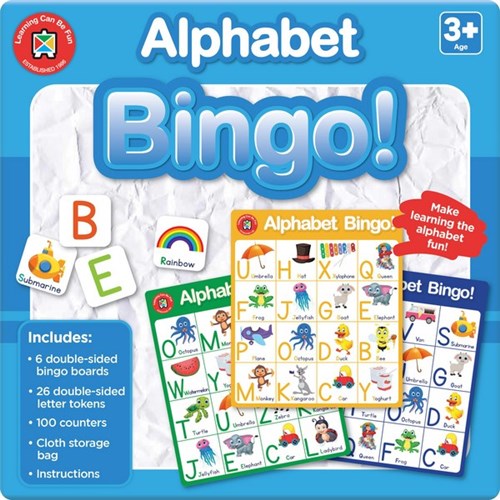 Learning Can Be Fun Alphabet Bingo