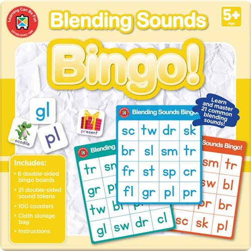 Learning Can Be Fun Blending Sounds Bingo