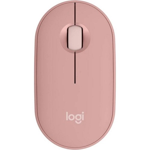 Logitech M350S Pebble 2 Wireless Bluetooth Slim Mouse Tonal Rose