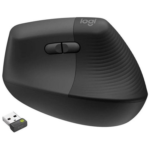 Logitech Lift for Business Wireless Vertical Ergonomic Mouse Graphite