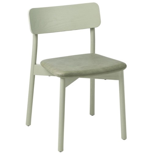 Eden Orlo Timber Chair Sage Ash/Pelle Sage