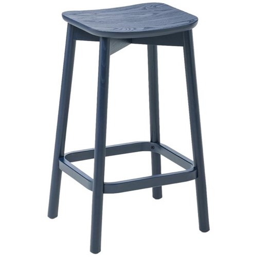 Eden Orlo Kitchen Timber Stool 650mm Navy Ash