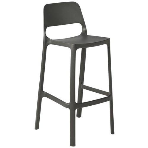 Eden Zero Bar Stacking Stool Charcoal