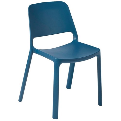 Eden Zero Café Stacking Chair Blue