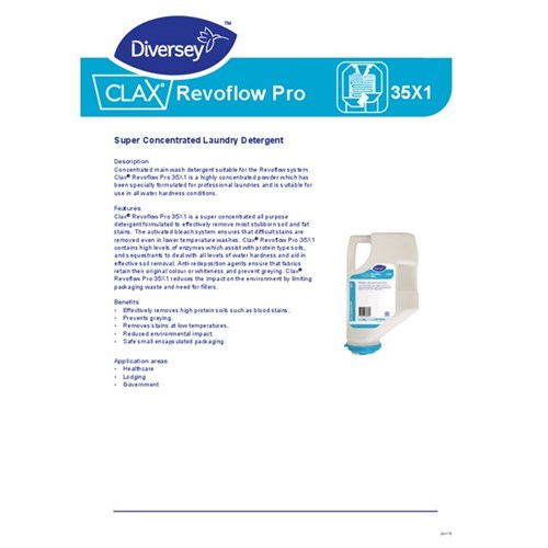 Clax Revoflow Pro 35x1 Laundry Detergent 4kg