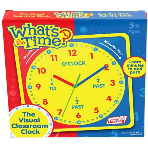 Junior Learning What's the Time Classroom Clock