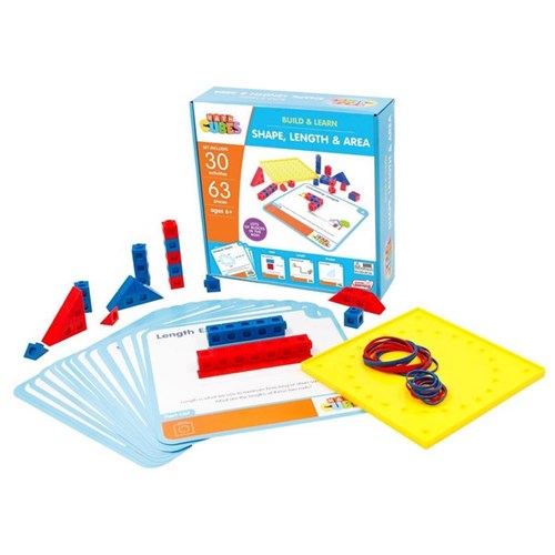 Junior Learning Math Cubes Build & Learn Shape, Length & Area