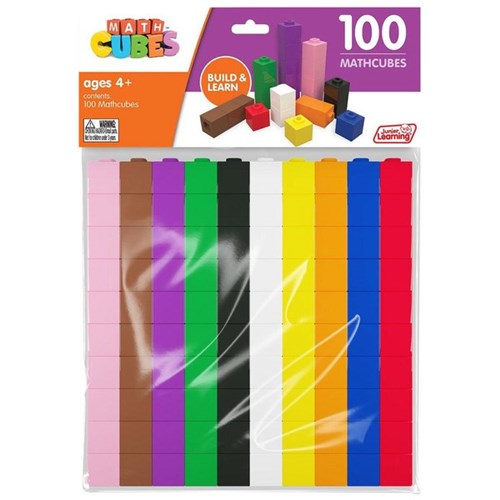 Junior Learning Math Cubes Build And Learn Math Cubes, Pack of 100