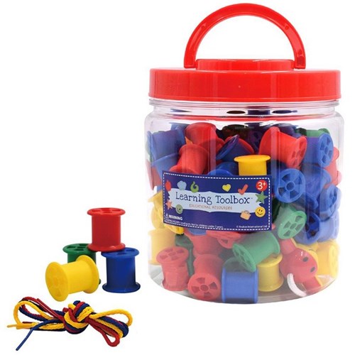 Learning Toolbox Cotton Reels in PVC Tub, Set of 122