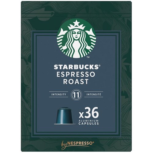 Starbucks Espresso Roast Coffee Capsules, Box of 36