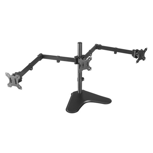 Brateck Triple Monitor Economy Desk Mount Stand 13 - 27 Inch Black