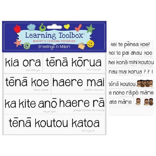 Learning Toolbox Magnetic NZ Maori Greetings Pieces, Set of 25