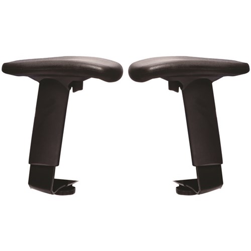 Buro Height Adjustable Armrests for Buro Metro & Roma Chairs Black, Set of 2