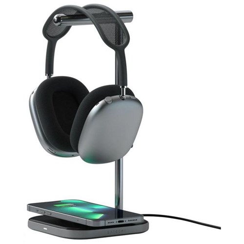 Satechi 2-in-1 Headphone Stand with Wireless Charger