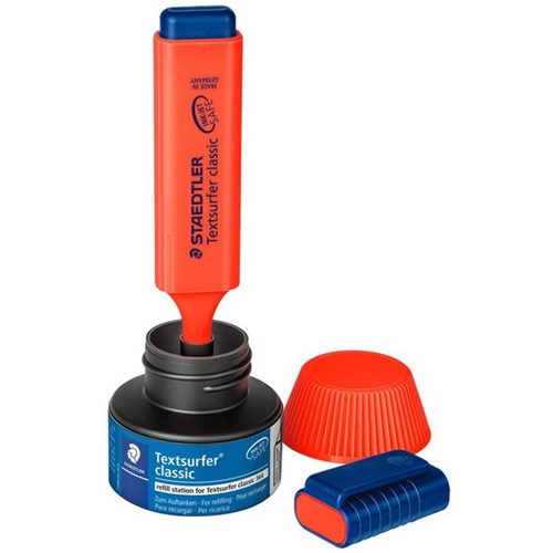 Staedtler Textsurfer Classic 488 64 Red Highlighter Ink Refill Station 30ml